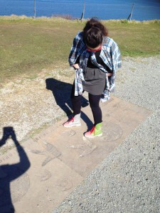 Try to compare our ankle boots with a  dinosaur footprint... Who is the winner gonna be?  (Isle of Skye)